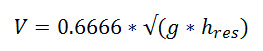 Dam break equation Dam break equation