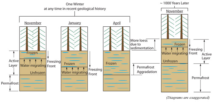 Diagram of segregated formation.