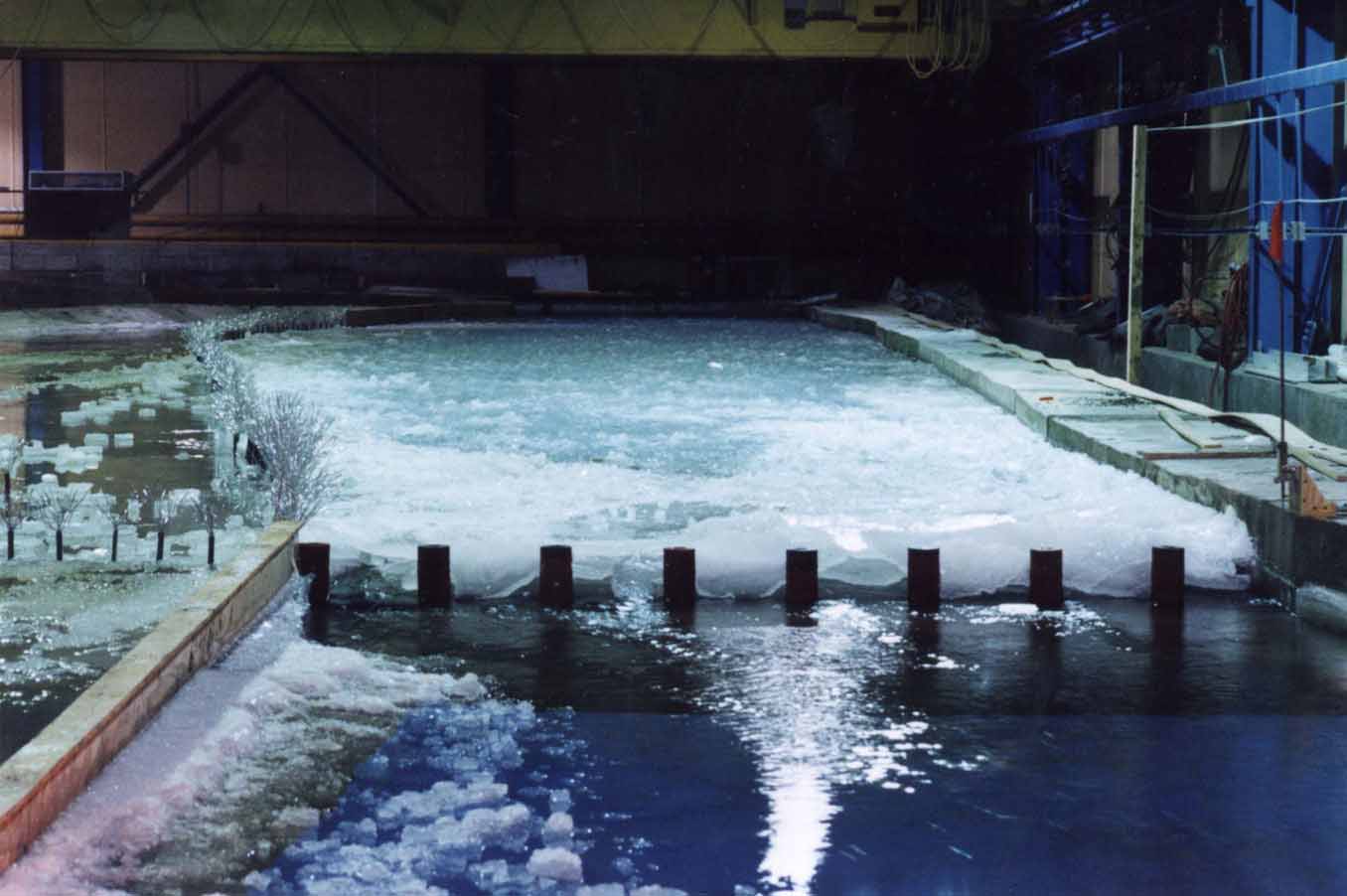 Model in the Ice Engineering Research Area at CRREL